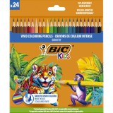 Cumpara ieftin Set 24 creioane colorate, Bic, Evolution Smooth