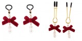 Set cleme sfarcuri Rosy Pearl