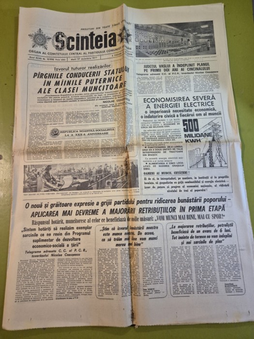 scanteia 27 decembrie 1977-art. calarasi