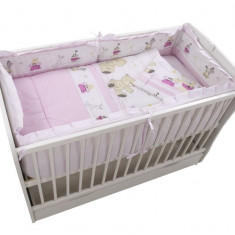 Lenjerie MyKids Teddy Play Pink M2 4+1 Piese 120x60 GreatGoods Plaything