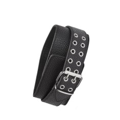 Guler cu aspect de piele cu inel BLAZE COLLAR