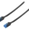 Patch Cord UTP Cat6a Negru 10m