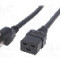 Cablu alimentare AC, 1m, 3 fire, culoare negru, IEC C19 mama, NEMA 5-15 (B) mufa, LIAN DUNG -