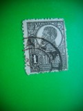 HOPCT NR 336 -TEXT DEPLASAT-1 BAN-FERDINAND 1920-1925-STAMPILAT-ROMANIA