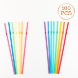 Paie din Plastic Flexibile Reutilizabile, Multicolore, 100 buc, 5x220mm, CMCLASS