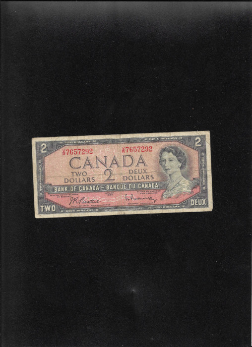 Canada 2 dollars dolari 1954 seria7657292