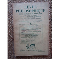 Revue philosophique de la France et de l&#039;&eacute;tranger NR 4-6 1953