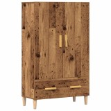 vidaXL Dulap &icirc;nalt, lemn vechi, 70x31x115 cm, lemn compozit
