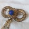 BROSA de efect VECHE ornata SPLENDID manopera EXCEPTIONALA vintage DE EFECT rara