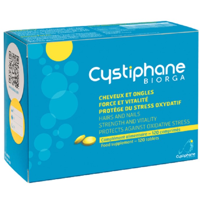 Supliment Alimentar, Biorga, Cystiphane, cu L-cystina, pentru Par si Unghii, 120 comprimate