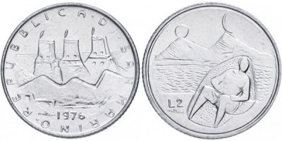 San Marino 1976 - 2 lire UNC foto