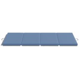 HOMCOM Covoraș de Gimnastică Pliabil, Saltea Fitness Grosime 5 cm Antiderapantă, 180 x 80 x 5 cm, Albastru Deschis | Aosom Romania