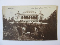 București:Palatul Industriei,carte poștala foto SOCEC circulata 1924
