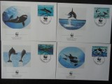 Sao Toma-WWF,FDC fauna marina-set complet