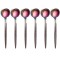 Set 6 lingurite din inox Berglande, Curcubeu/Maro