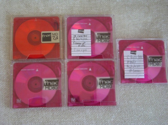 Lot 5 Minidisc-uri FNAC Folosite - 22