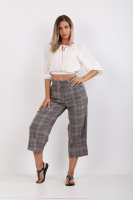 Pantaloni culottes cu curea Pull&amp;amp;Bear foto