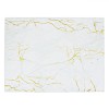 Tocator Sticla, Marble, Dimensiune 40x30cm, Incasabil, Marmura, Alb cu Auriu, Oem