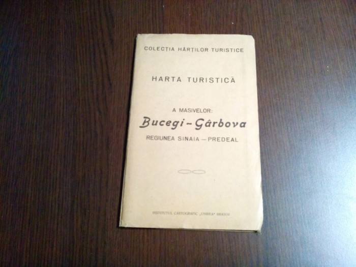 BUCEGI-GARBOVA Regiunea Sinaia-Predal - Harta Turistica -interbelica, sc.1:50000