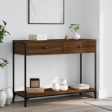 Cumpara ieftin Măsuță consolă, stejar maro, 100x34,5x75 cm, lemn prelucrat