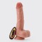 Vibratoare realiste - Crushious Inviktus 19 cm Vibrator din Silicon Lichid cu Telecomanda, Impingeri, Rotire, Incalzire Densitate Dubla Piele...