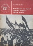 PRELIMINARII ALE FAURIRII STATULUI NATIONAL UNITAR ROMAN-DUMITRU SULTAN-237055