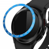 Rama cadran pentru Samsung Galaxy Watch 4 Classic (46mm), Kwmobile, Albastru, Aluminiu, 56179.03