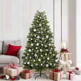 VidaXL Brad de Crăciun artificial Verde 180 cm PVC și Metal 3395690