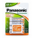 Set 4 Acumulatori Panasonic Evolta AA HR6 1000mAh 1.2V Ni-MH