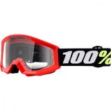 Ochelari copii ATV/cross 100% Strata Mini Grom Red, sticla clara Cod Produs: MX_NEW 26012468PE