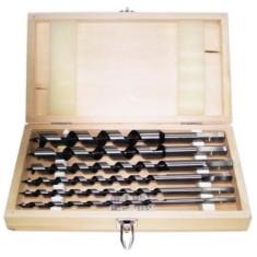 Set 6 burghie pentru lemn, tip Lewis, 6-20/230 mm, Drel foto