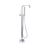 Alessandro DESIGN Baterie de Podea CF2039 cu Para si Furtun, Alama Sanitara, Crom Lucios, Inaltime 100cm