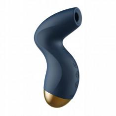 Svakom - Stimulator clitoridian Pulse Pure cu aspirație albastru închis
