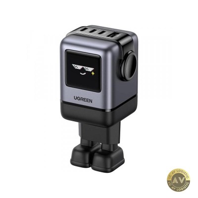 Incarcator Retea UGREEN X688 Uno 100W 5A 1 x USB-A - 3 x USB-C Negru foto