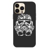 Husa compatibila cu Apple iPhone 14 Plus model Stormtrooper face tattoo, Silicon, TPU, Viceversa, Transparent, Carcasa