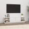 Comoda TV, alb, 156x40x40 cm, lemn masiv de pin