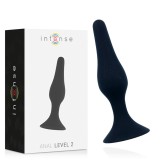 Intense Anal Toys-Anal Nivel 2 11.5CM Negru-Silicon, Waterproof