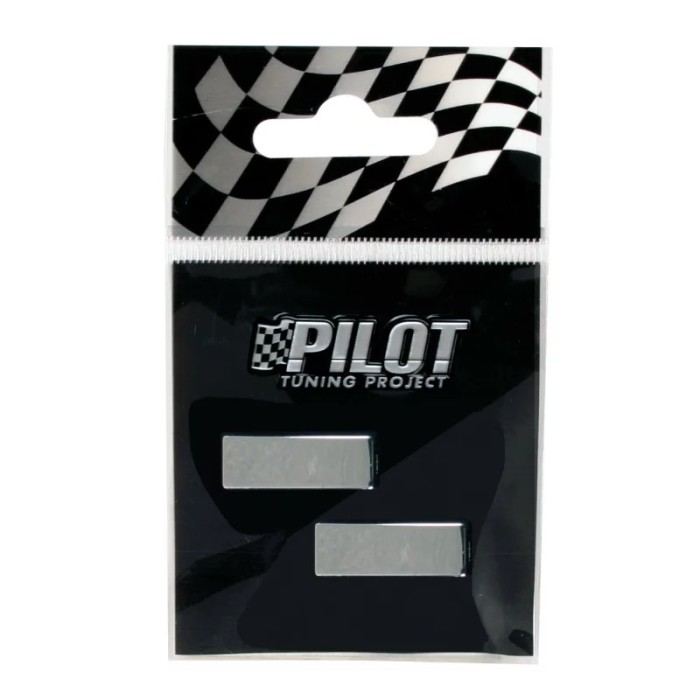 Autocolant 3D crom Type-3 (28mm) simbol - &quot; - - &quot; Garage AutoRide