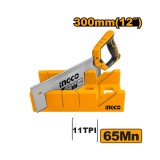 Fierastrau manual 30 cm cu suport pentru taiere in unghi - Ingco HMBSK30082