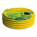 Furtun de gradina Top Garden, 3/4 inch, 20 m, 3 straturi, 25 bar, poliester, Galben