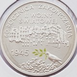 617 Polonia 10 zlote 2005 Ending of II World War km 554 UNC argint, Europa