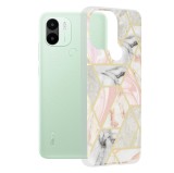 Cumpara ieftin Husa pentru Xiaomi Redmi A1+ / A2+, Techsuit Marble Series, Pink Hex