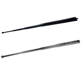 Cumpara ieftin Set 2 Bastoane Telescopice Autoaparare Ideallstore, Otel, 4 Sectiuni, 65cm, Argintiu-Negru + Husa