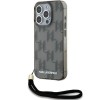 Husa pentru iPhone 15 Pro Max - Karl Lagerfeld IML Luxury (KLHCP15XHKDPNSK) - Mono KL Pattern&amp;Cord