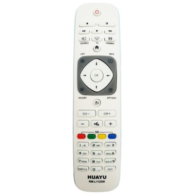 Telecomanda pentru LCD/LED philips RM-L1125W, alba cu functiile telecomenzii originale foto