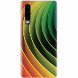 Husa silicon pentru Huawei P30, 3D Multicolor Abstract Lines