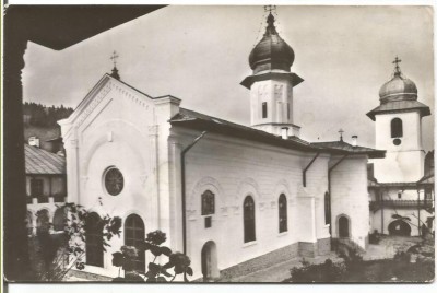 carte postala -Biserica Manastirii Agapia din vale foto