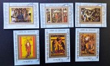 Umm al-Qiwain 1972 Seria "Pictură Religioasă / Arta Sacră - &Icirc;nvierea, Cobor&acirc;rea de pe Cruce &amp; Iconografie" Valori 1 R / Airmail Obliterat CTO - A90