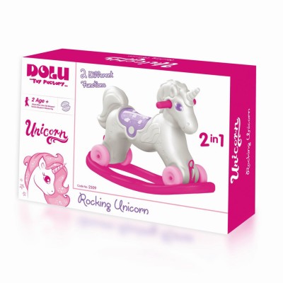 Jucarie 2 in1 - Unicorn balansoar - Dolu foto