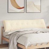 vidaXL Perna pentru spate Crem 200 x 50 cm Țesătură din corduroy 42014996